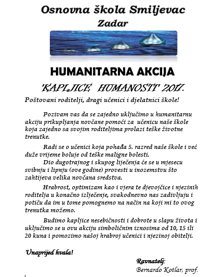 Kapljice humanitarnosti
