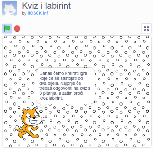 Scratch vodi Kviz i labirint - eTwinning
