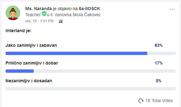 Edmodo anketa Interland