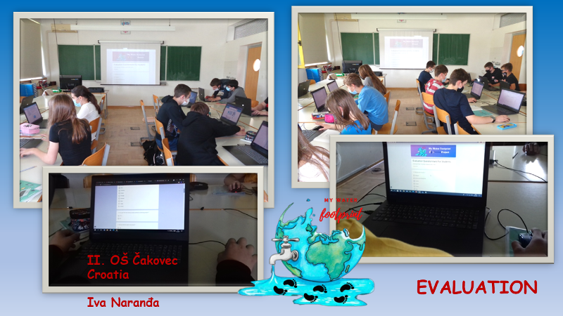 eTwinning projekt My Water Footprint - evaluacija