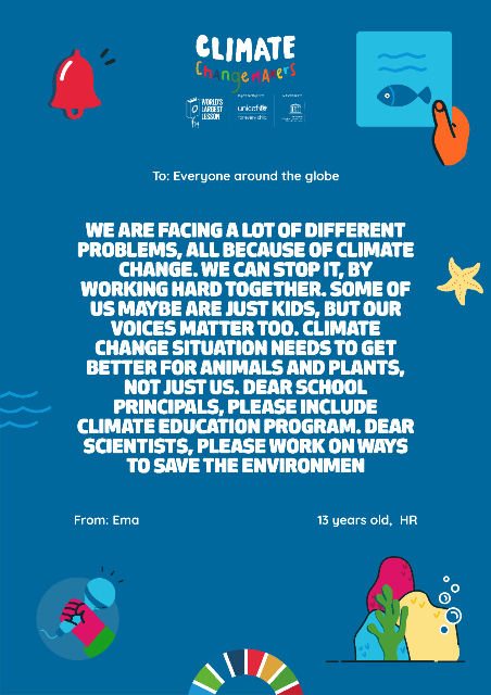 WLL Climate Changemakers - eTwinning project My Water Footprint
