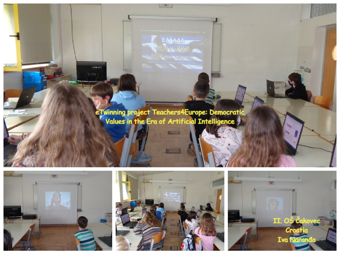 eTwinning projekt Teachers4Europe: Democratic Values in the Era of Artificial Intelligence