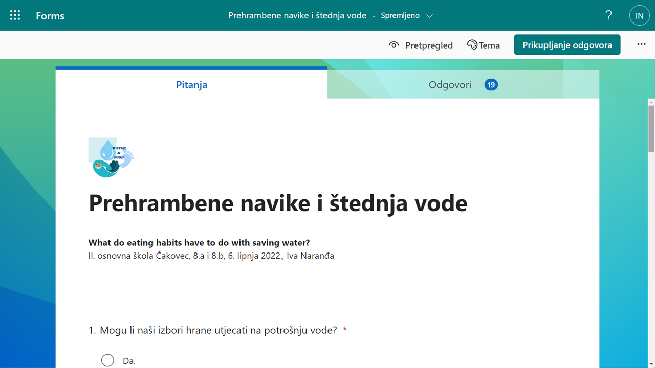 Prehrambene navike i tednja vode