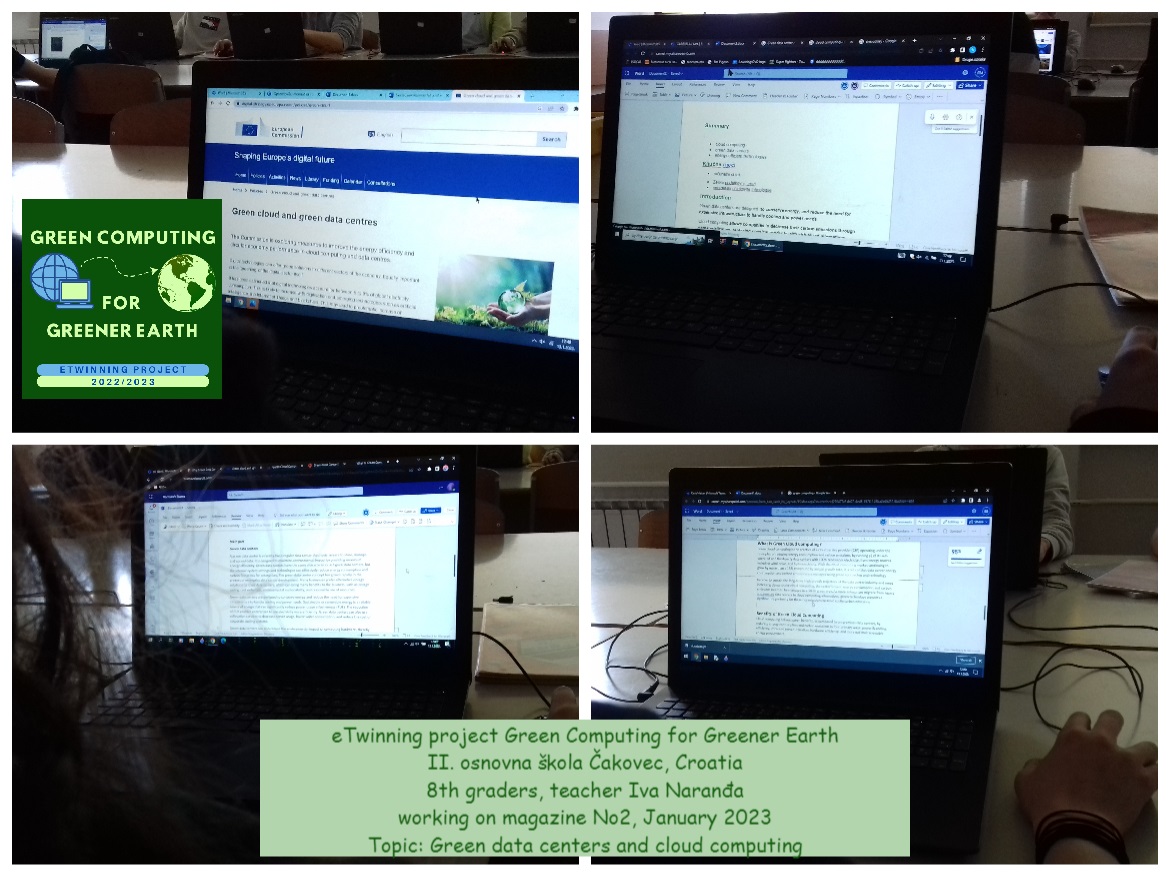 eTwinning project Green Computing for Greener Earth