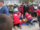 Pokazna Vjeba Pruanja Prve Pomoi- Volonteri Mladei CK – Split Te Jakov, Klara I Neven.