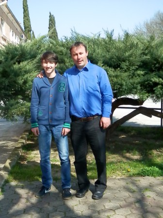 Adem Mahmi i  njegov mentor Dalibor vi