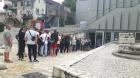 Ulaz U Areheoloki Muzej Narona. Narona Je Bilo Rimsko Naselje Na Podruju Dananjeg Sela Vid Kod Metkovia.
