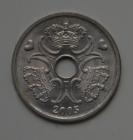 Danska Kruna (Danske Kroner), Kr.; Bakreno-Nikalska Kovanica S Rupom, S Danskom Kraljevskom Krunom