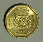 Singapurski Dolar (Singapore Dollar, Dolar Singapura, 新加坡元, சிங்கப்பூர் வெள்ளி), S$; Singapurski Grb S Natpisom Na Svim Slubenim Jezicima Ovog Grada-Drave: Kineskom, Tamilskom, Malajskom I Engleskom.