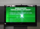 Najava Radionice Na Inf. Zaslonu U Holu kole