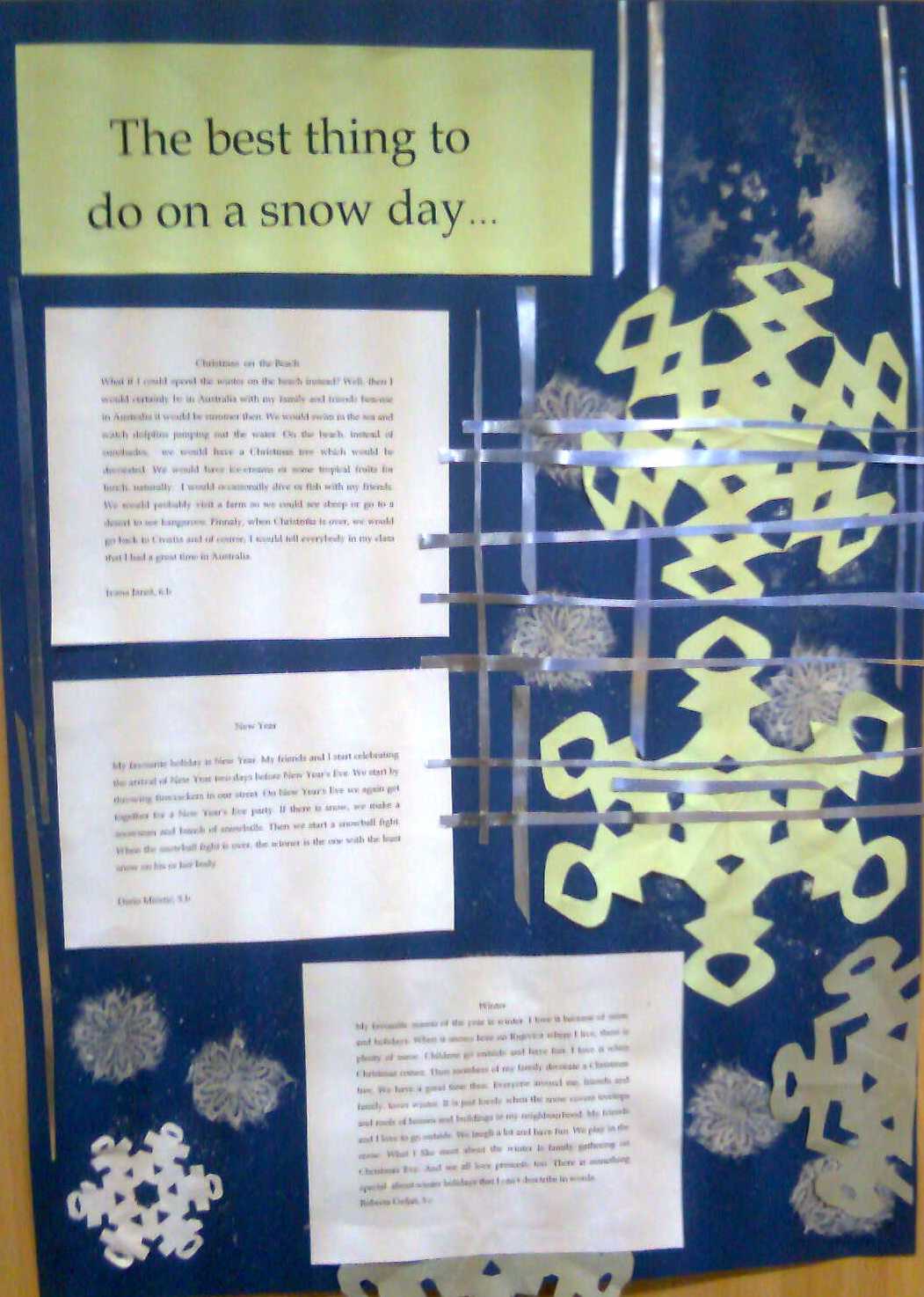 The best thing to do on a snow day...