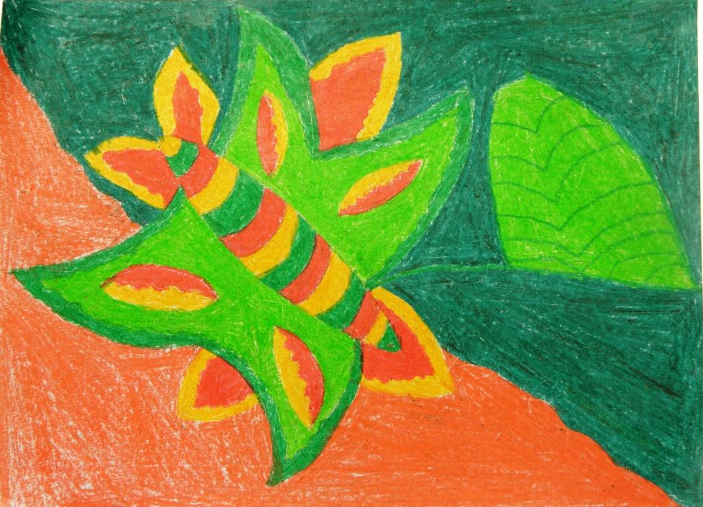 Leptir na cvijetu - Eleonora Jelena ., 6.b