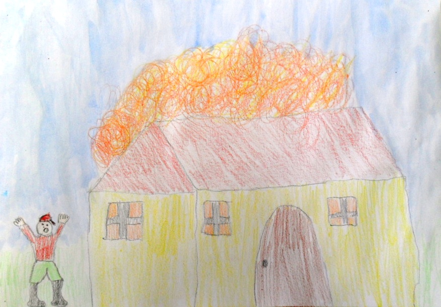 Ilustracija lektire: udnovate zgode egrta Hlapia - Dominik 3.a