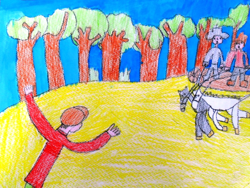 Ilustracija lektire: udnovate zgode egrta Hlapia - Karlo 3.a
