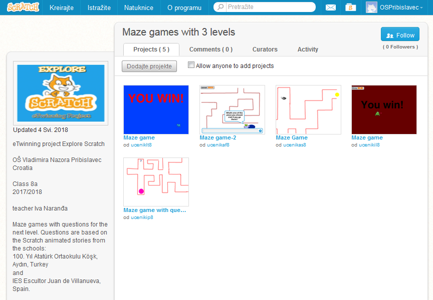 Scratch studio maze games