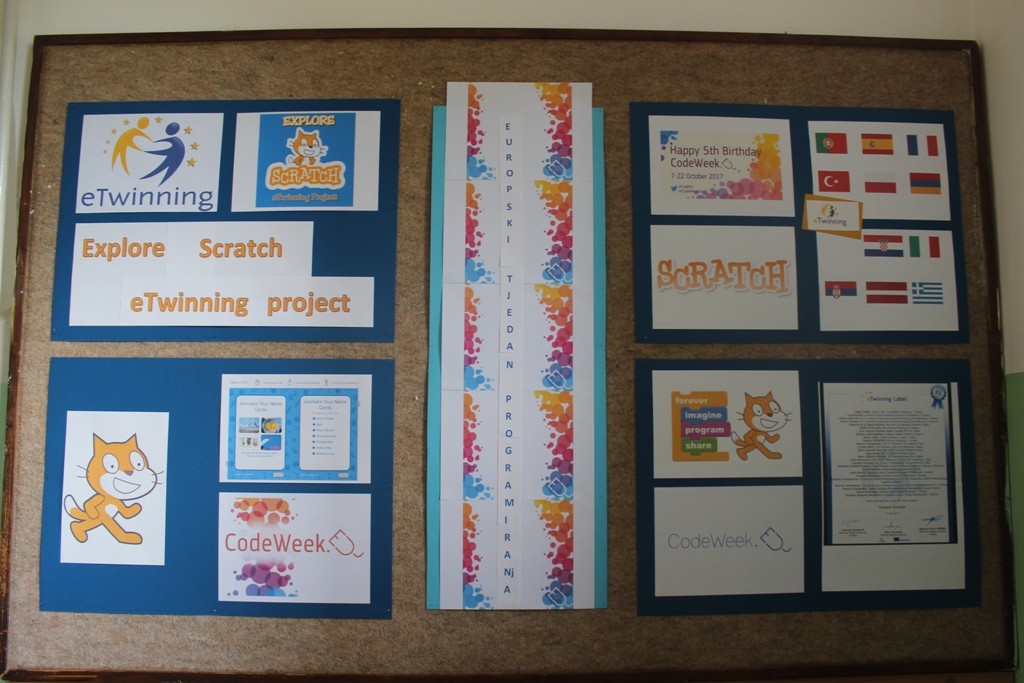 eTwinning project Explore Scratch - EU Code Week 2017