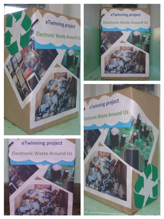 e-waste box eTwinning Pribislavec kutija za elektroniki otpad