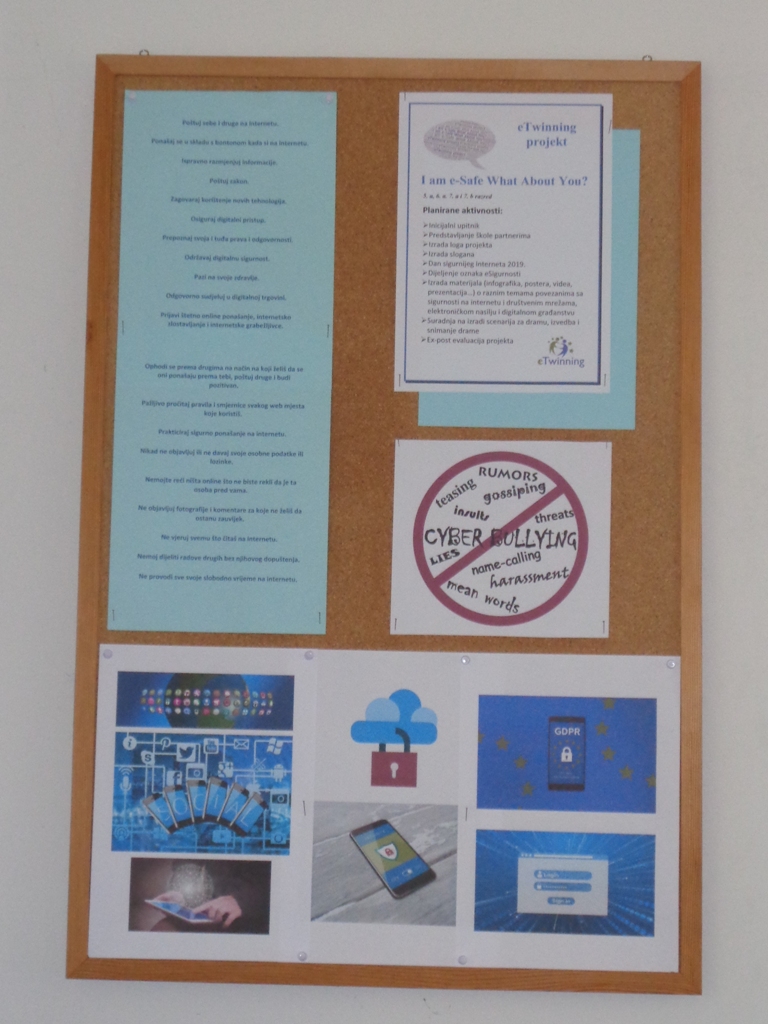 eTwinning projekt I am e-Safe What About You?