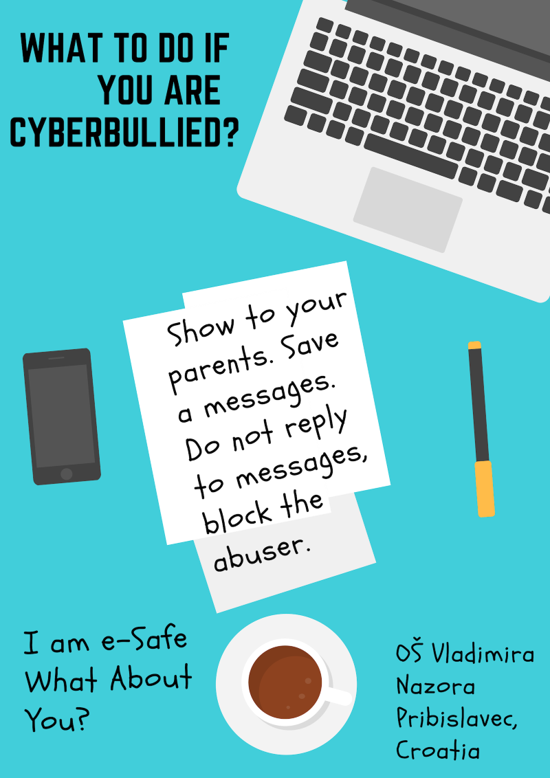 Cyberbullying Canva poster eTwinning