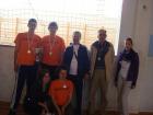Duje Bani (IV.A), Mario Krajani (III.B), Branko Mili, Prof., Vinko Tranfi, Prof.,Katarina (I.),Mare Mioi (IV.B),Nevena Barbi(IV.D) 
