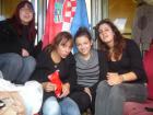 Hrvatska Delegacija Na Putu Za Ukrajinu U Vlaku :) S Lijeva Na Desno: Irina, Dubravka, Martina I Dora (Ivana Janjac Fotografira)
