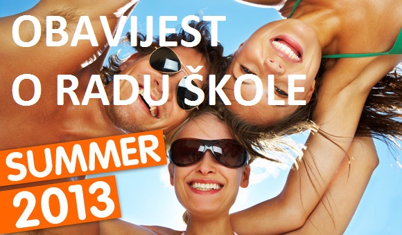 Rad kole u ljetnomperiodu 2013