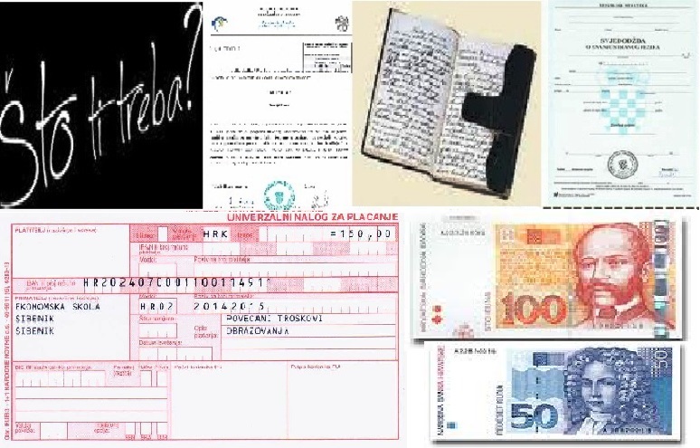 to ti treba za upis?