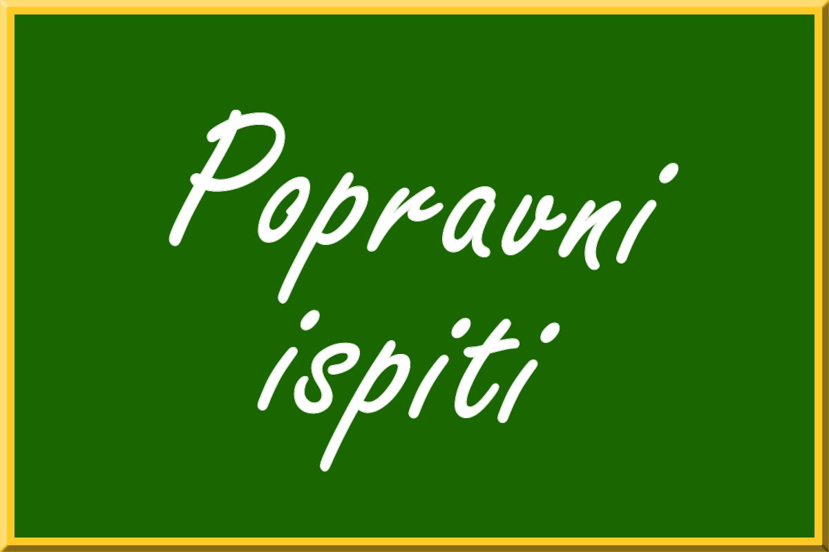 popravni ispiti