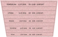 Vremenik upisa u prvi razred srednje kole
